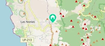 Villa Cerca Amarilla: Ferienhaus mit Meerblick und Vulkanpanorama auf der obersten Terrasse in El Paso auf La Palma