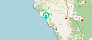 Apartamentos La Bayana 8: Ferienwohnung mit bestem Meerblick direkt am Atlantik nahe Puerto Naos auf La Palma