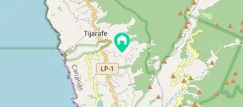 Finca Tijarafe: Ferienhaus mit Holzdecken, Zentralheizung und überdachtem Pool inklusive in Tijarafe auf La Palma