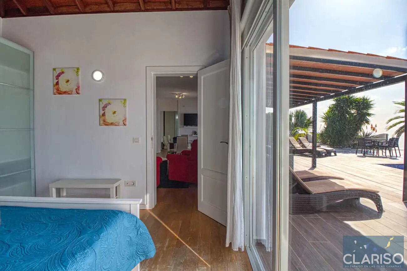Villa Diamante: Ferienhaus mit Infinity-Pool und Meerblick in Tijarafe auf La Palma
