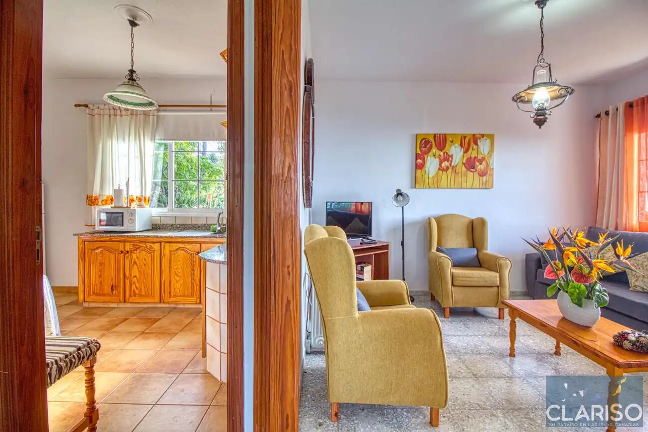 Casa Lulu: Ferienhaus mit Naturblick und Dachterrasse in Tijarafe auf La Palma