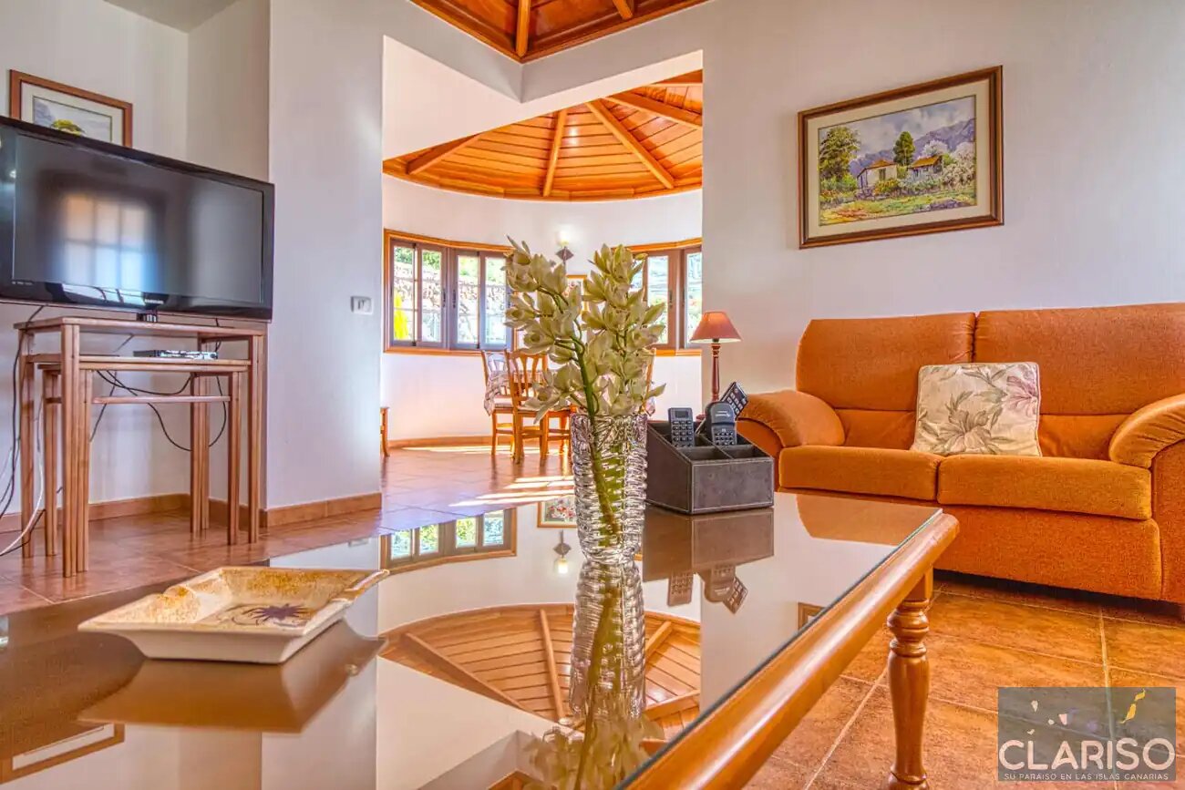 Villa Sol: Ferienhaus mit Pool und Atlantikblick in La Punta, Tijarafe auf La Palma