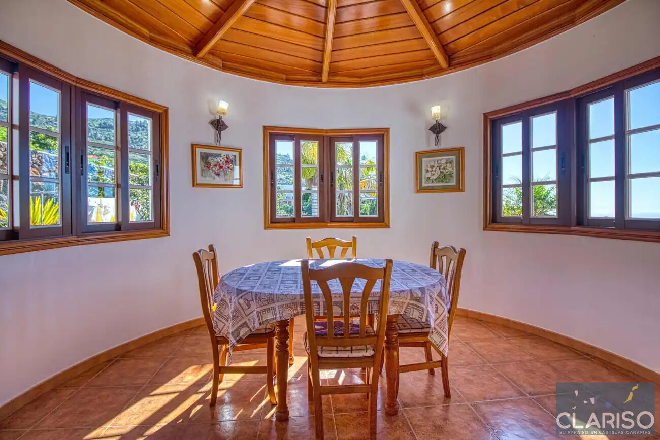 Villa Sol: Ferienhaus mit Pool und Atlantikblick in La Punta, Tijarafe auf La Palma