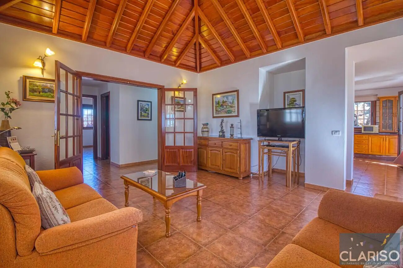 Villa Sol: Ferienhaus mit Pool und Atlantikblick in La Punta, Tijarafe auf La Palma