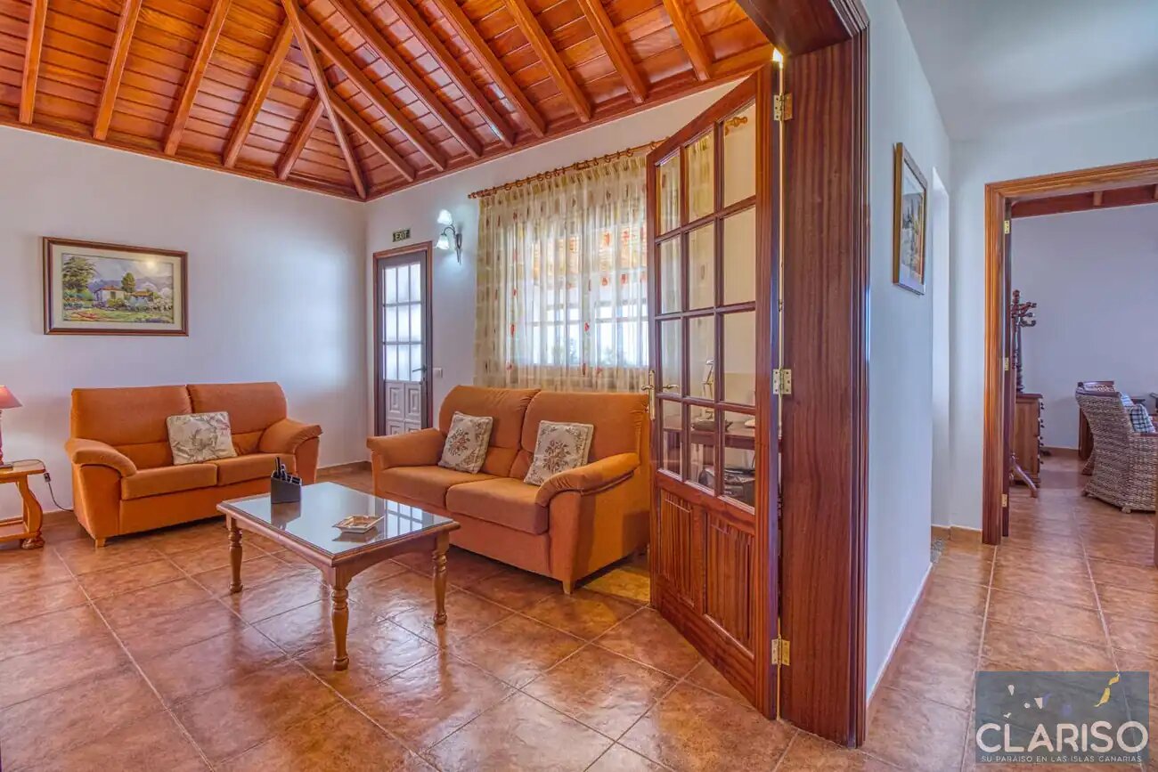 Villa Sol: Ferienhaus mit Pool und Atlantikblick in La Punta, Tijarafe auf La Palma
