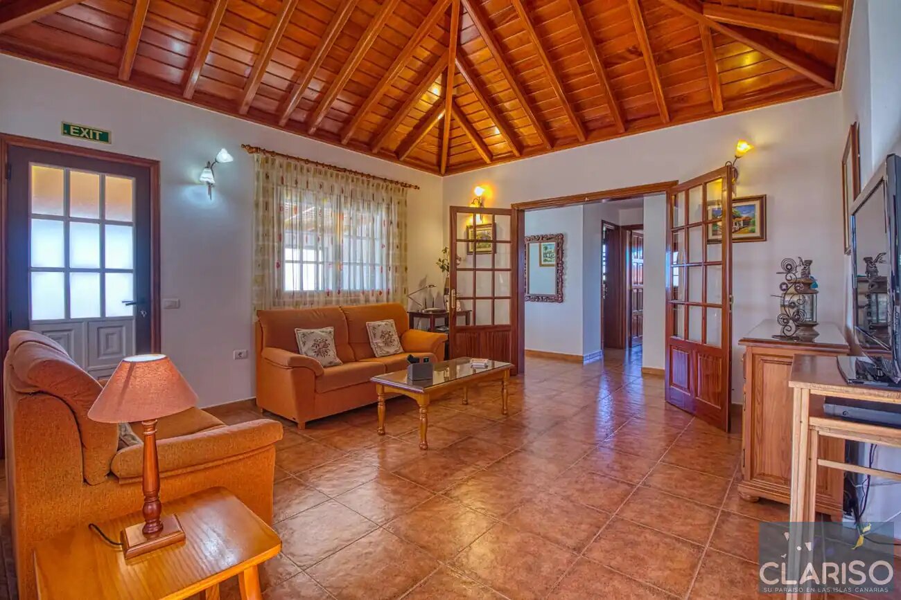 Villa Sol: Ferienhaus mit Pool und Atlantikblick in La Punta, Tijarafe auf La Palma