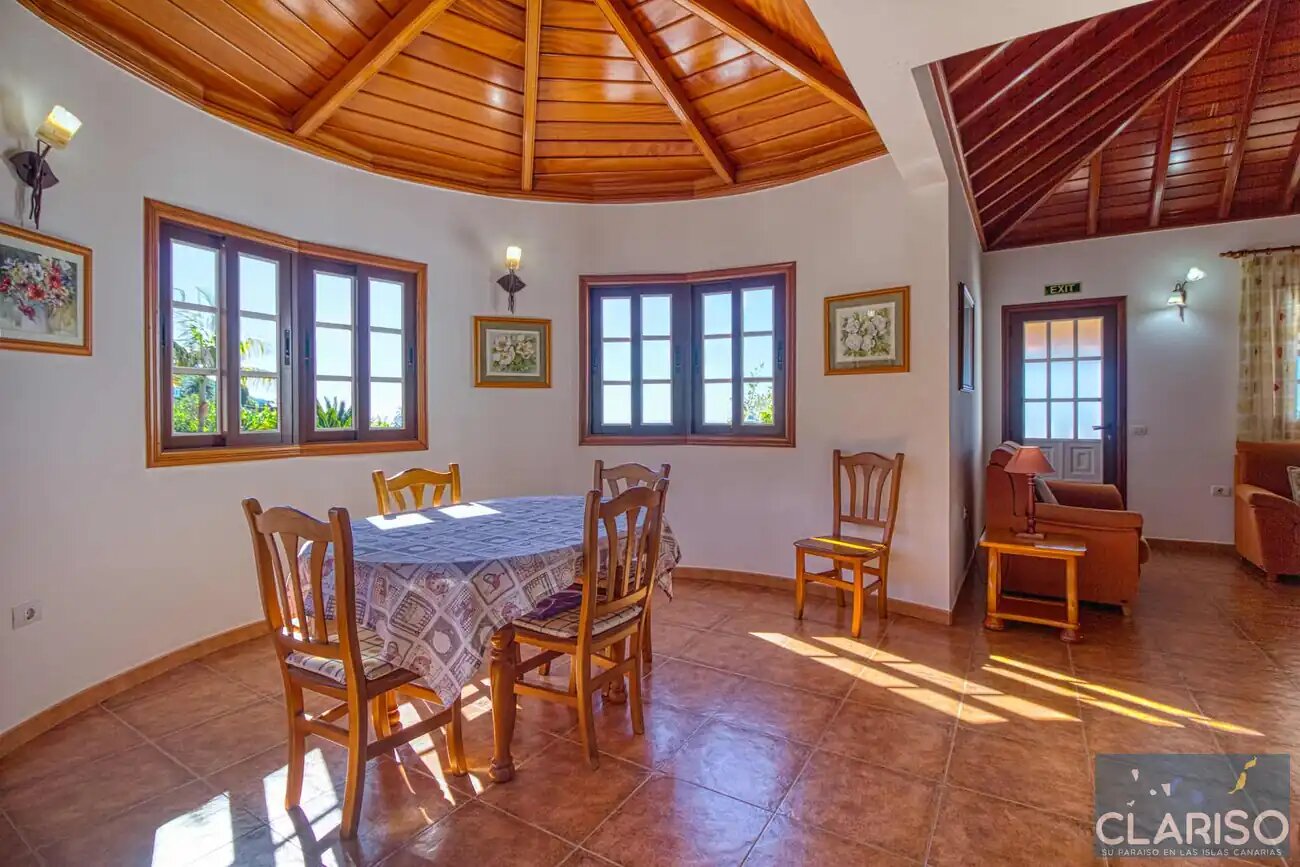 Villa Sol: Ferienhaus mit Pool und Atlantikblick in La Punta, Tijarafe auf La Palma
