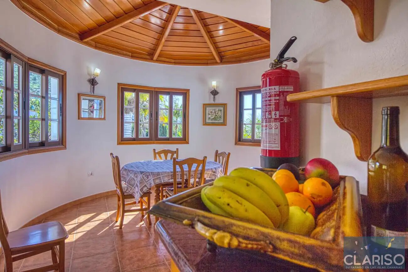 Villa Sol: Ferienhaus mit Pool und Atlantikblick in La Punta, Tijarafe auf La Palma