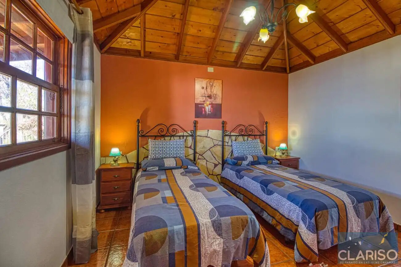 Casa Victor: Kanarisches Ferienhaus mit Kamin und Sternenhimmel auf 890 m in Tijarafe auf La Palma