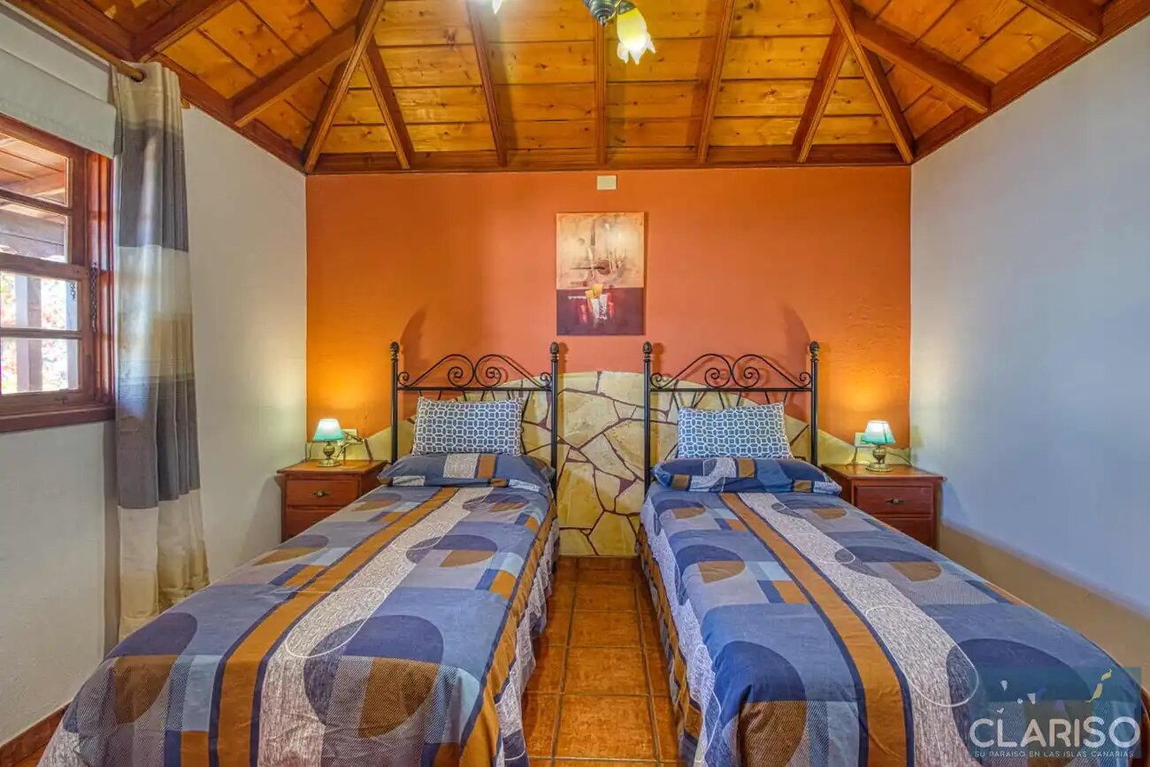 Casa Victor: Kanarisches Ferienhaus mit Kamin und Sternenhimmel auf 890 m in Tijarafe auf La Palma