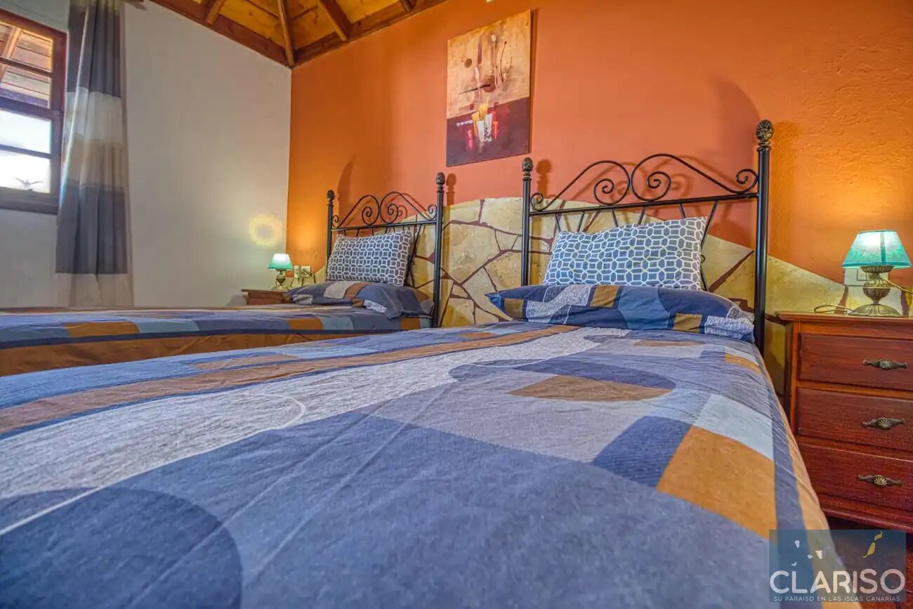 Casa Victor: Kanarisches Ferienhaus mit Kamin und Sternenhimmel auf 890 m in Tijarafe auf La Palma