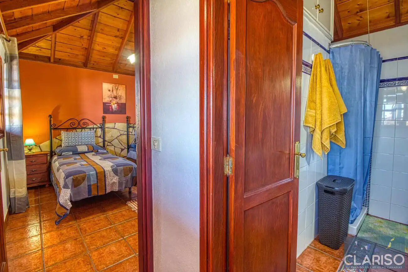 Casa Victor: Kanarisches Ferienhaus mit Kamin und Sternenhimmel auf 890 m in Tijarafe auf La Palma