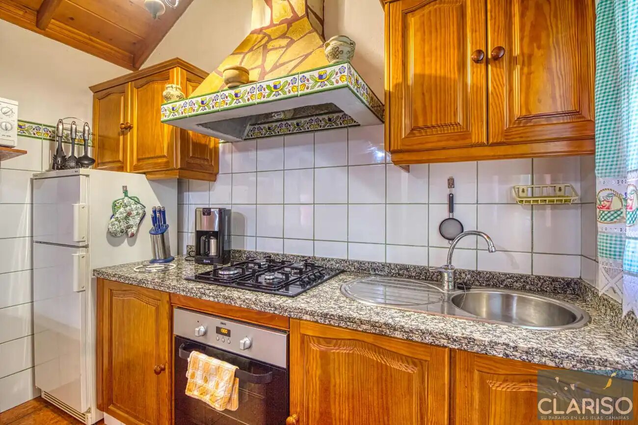 Casa Victor: Kanarisches Ferienhaus mit Kamin und Sternenhimmel auf 890 m in Tijarafe auf La Palma