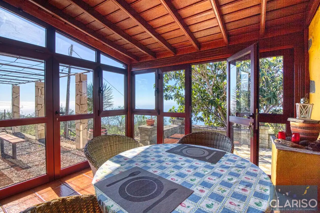 Casa Victor: Kanarisches Ferienhaus mit Kamin und Sternenhimmel auf 890 m in Tijarafe auf La Palma