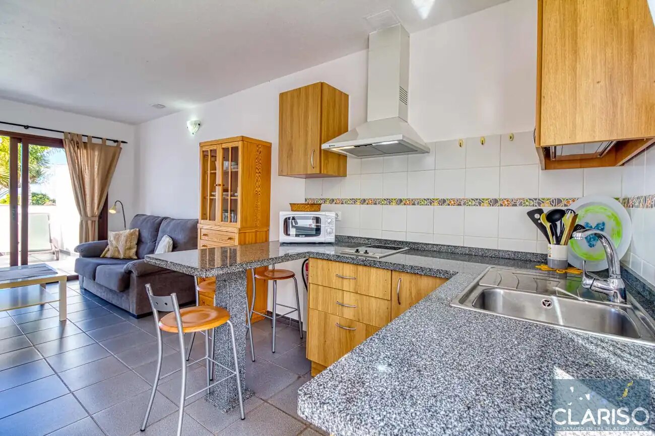 Bungalow Moijama 1: Ferienwohnung mit Sauna und Gemeinschaftspool nahe Puerto Naos auf La Palma