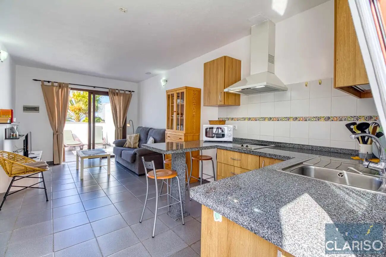 Bungalow Moijama 1: Ferienwohnung mit Sauna und Gemeinschaftspool nahe Puerto Naos auf La Palma