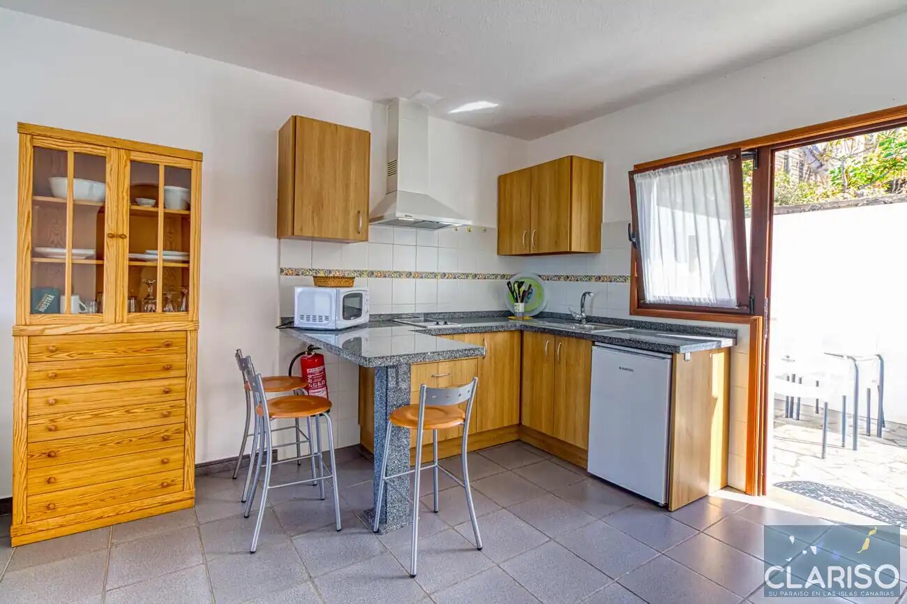 Bungalow Moijama 1: Ferienwohnung mit Sauna und Gemeinschaftspool nahe Puerto Naos auf La Palma