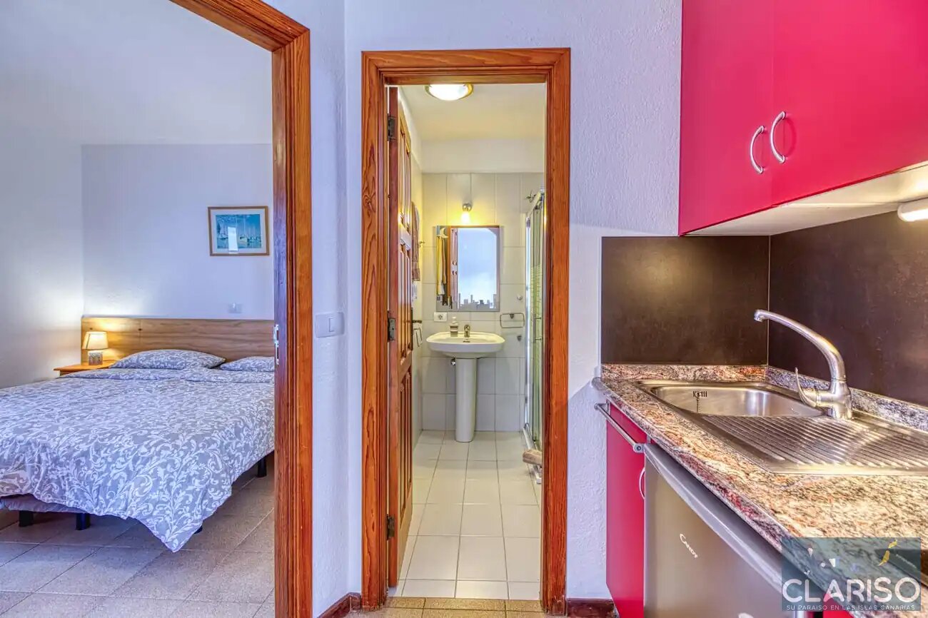 Bungalow Moijama 2: Ferienwohnung mit Meerblick und Sauna nahe Puerto Naos auf La Palma