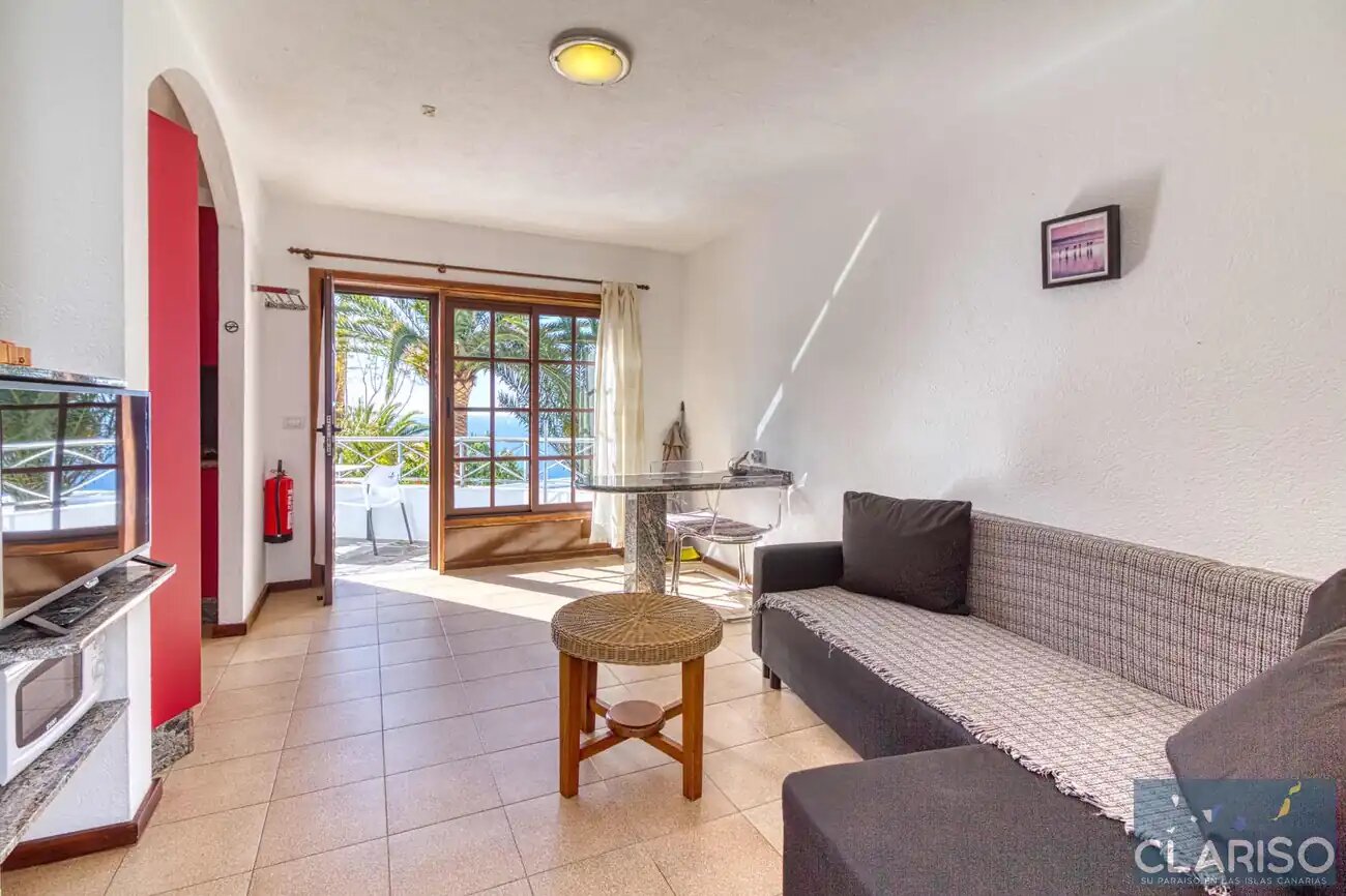 Bungalow Moijama 2: Ferienwohnung mit Meerblick und Sauna nahe Puerto Naos auf La Palma