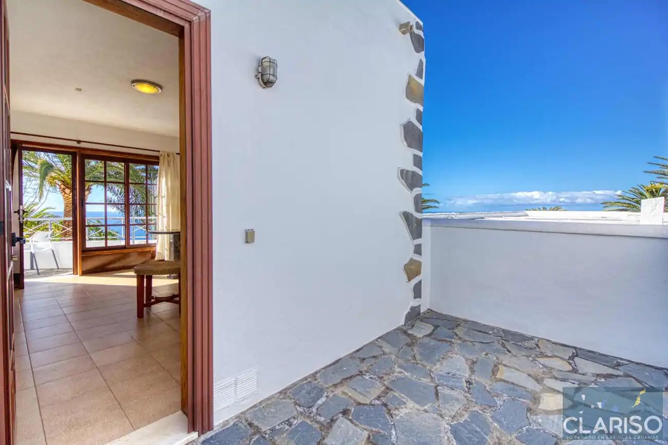 Bungalow Moijama 2: Ferienwohnung mit Meerblick und Sauna nahe Puerto Naos auf La Palma