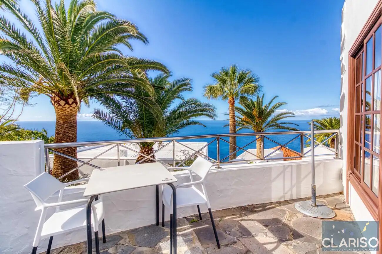 Bungalow Moijama 2: Ferienwohnung mit Meerblick und Sauna nahe Puerto Naos auf La Palma