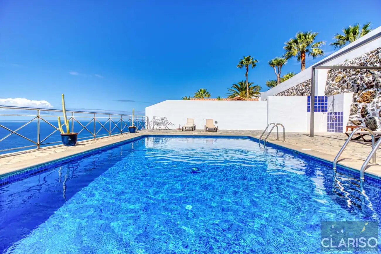 Bungalow Moijama 2: Ferienwohnung mit Meerblick und Sauna nahe Puerto Naos auf La Palma
