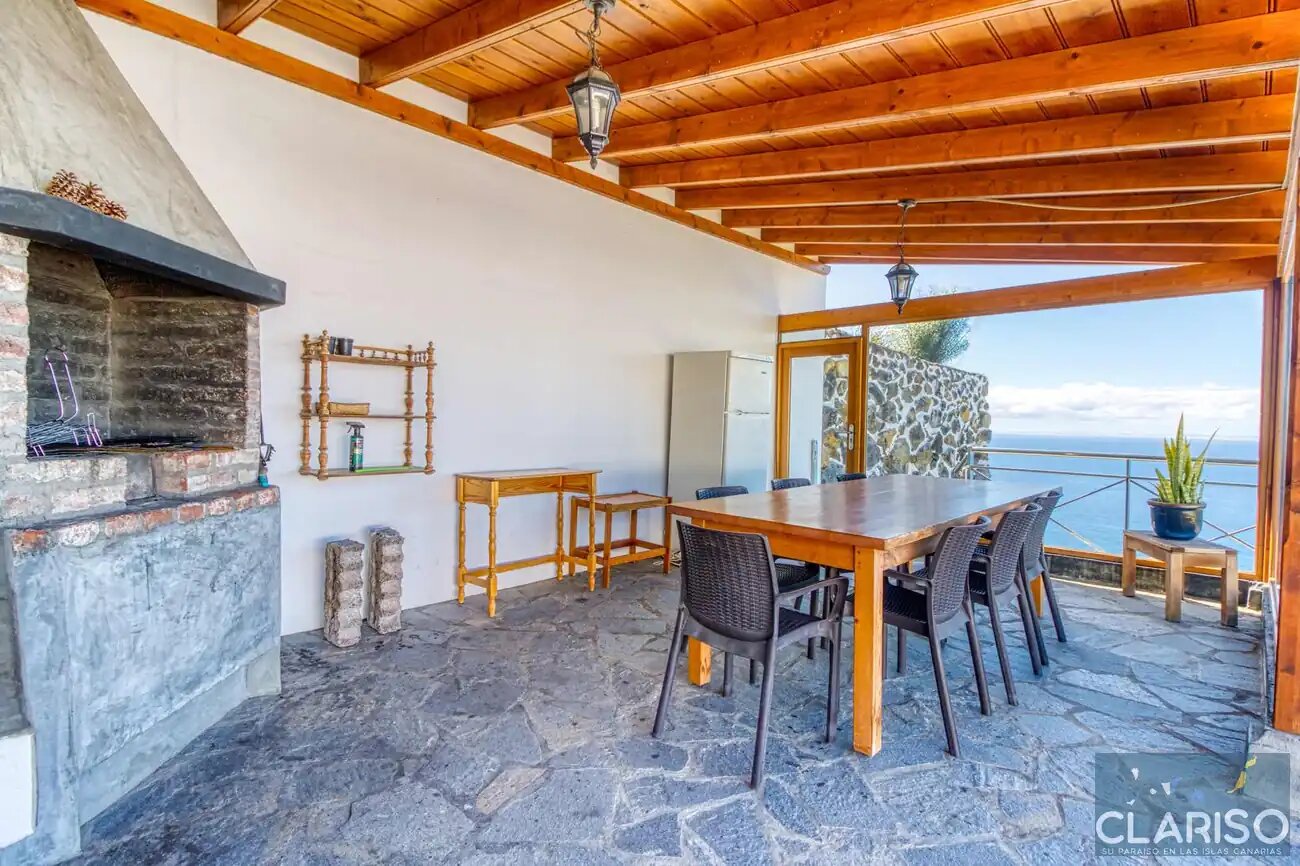 Bungalow Moijama 2: Ferienwohnung mit Meerblick und Sauna nahe Puerto Naos auf La Palma