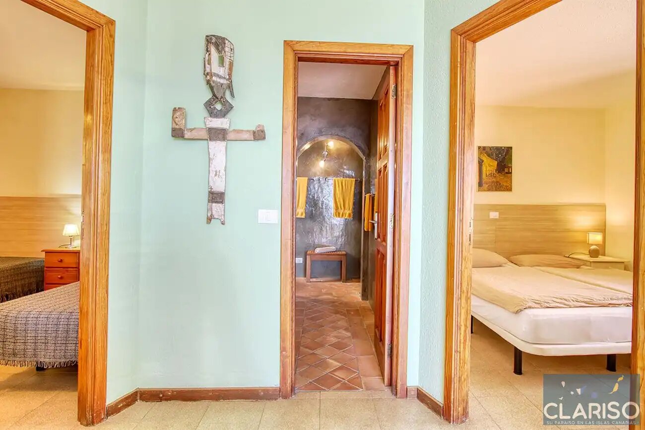 Bungalow Moijama 6: Ferienwohnung mit Sauna und Meerblick nahe Puerto Naos auf La Palma
