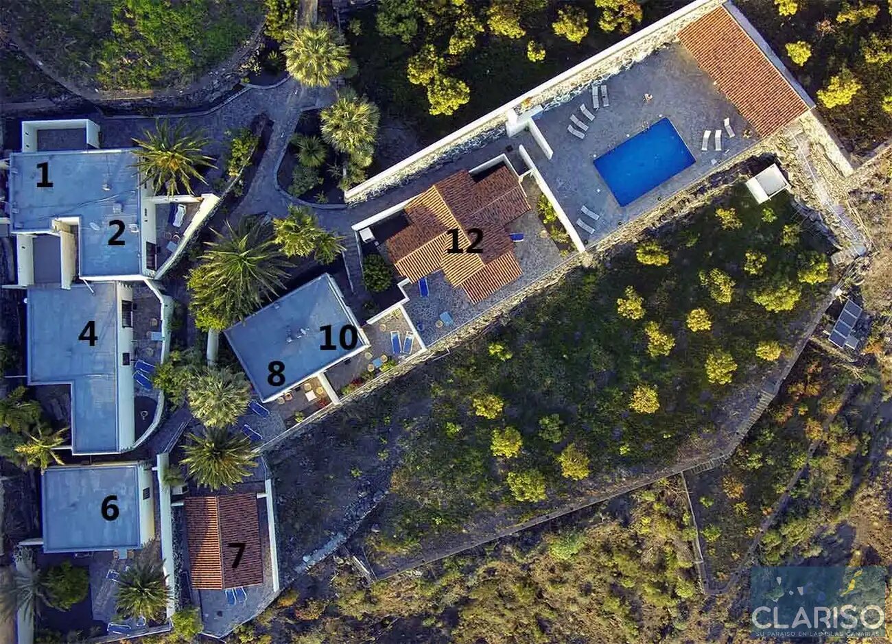 Bungalow Moijama 6: Ferienwohnung mit Sauna und Meerblick nahe Puerto Naos auf La Palma
