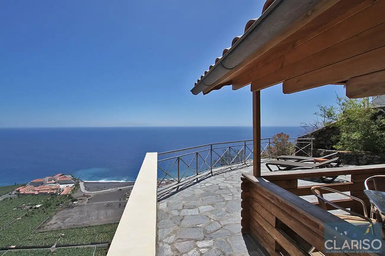 Bungalow Moijama 7: Charmantes Holzhaus mit Sonnenuntergangsblick nahe Puerto Naos auf La Palma