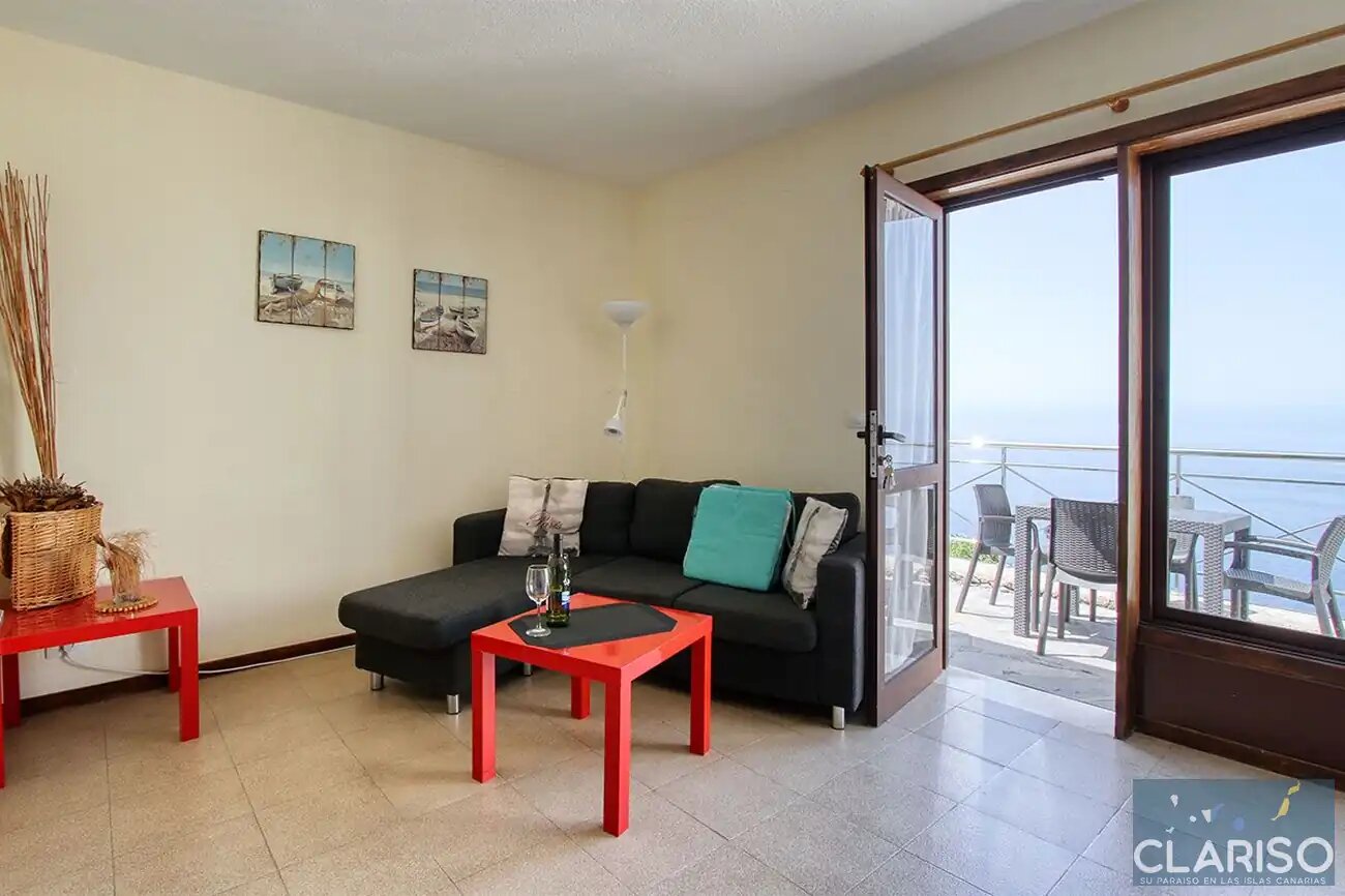 Bungalow Moijama 10: Ferienwohnung mit Sonnenuntergangsblick und Sauna nahe Puerto Naos auf La Palma