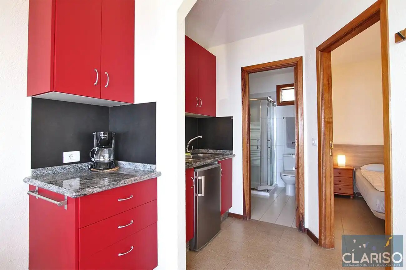 Bungalow Moijama 10: Ferienwohnung mit Sonnenuntergangsblick und Sauna nahe Puerto Naos auf La Palma