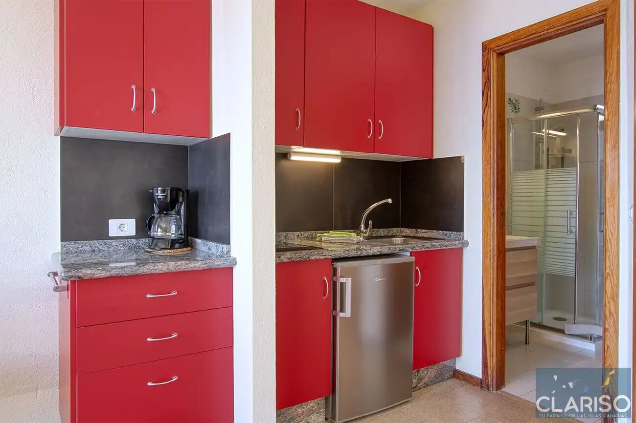 Bungalow Moijama 10: Ferienwohnung mit Sonnenuntergangsblick und Sauna nahe Puerto Naos auf La Palma