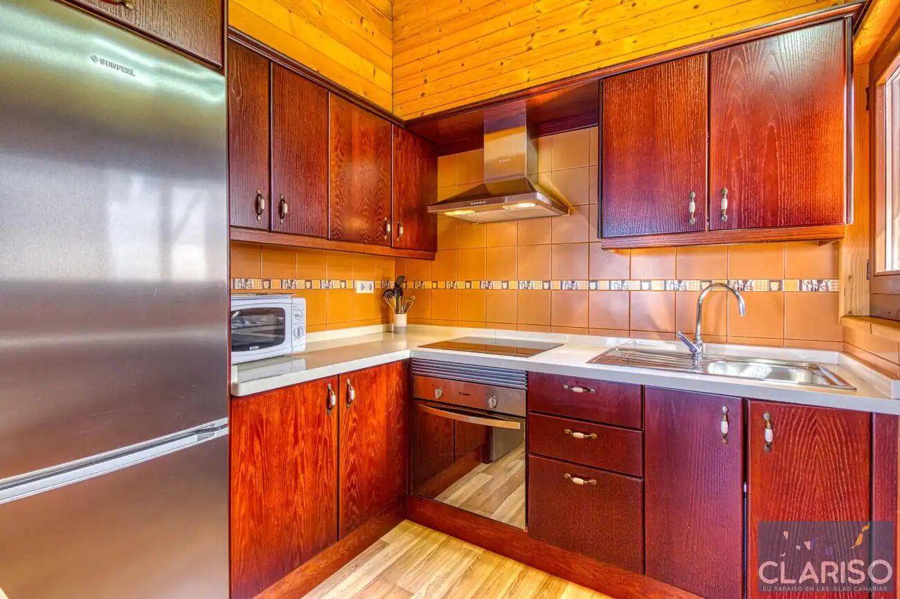 Bungalow Moijama 12: Holzhaus-Ferienwohnung mit Atlantikblick nahe Puerto Naos auf La Palma