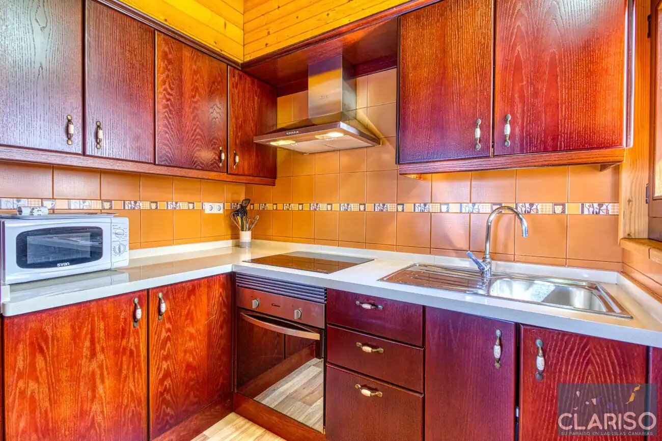 Bungalow Moijama 12: Holzhaus-Ferienwohnung mit Atlantikblick nahe Puerto Naos auf La Palma