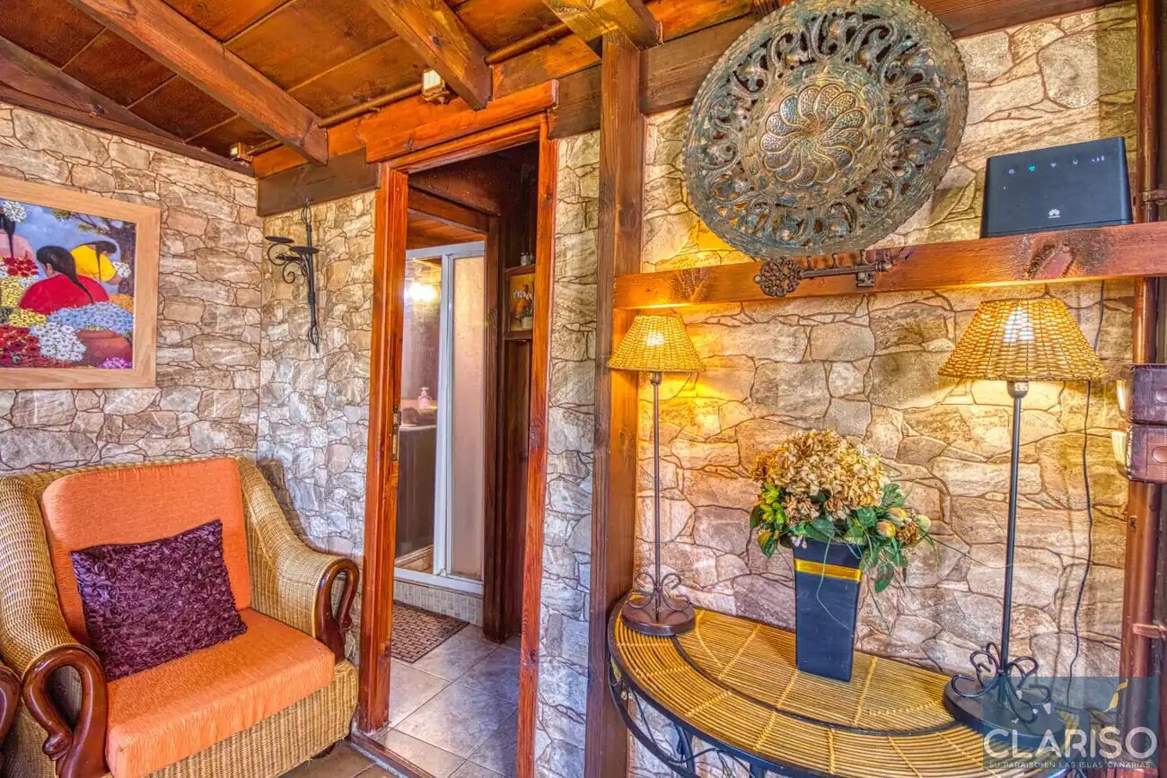 Casa El Retiro: Kanarisches Ferienhaus mit Bio-Garten und Pool in Tijarafe auf La Palma