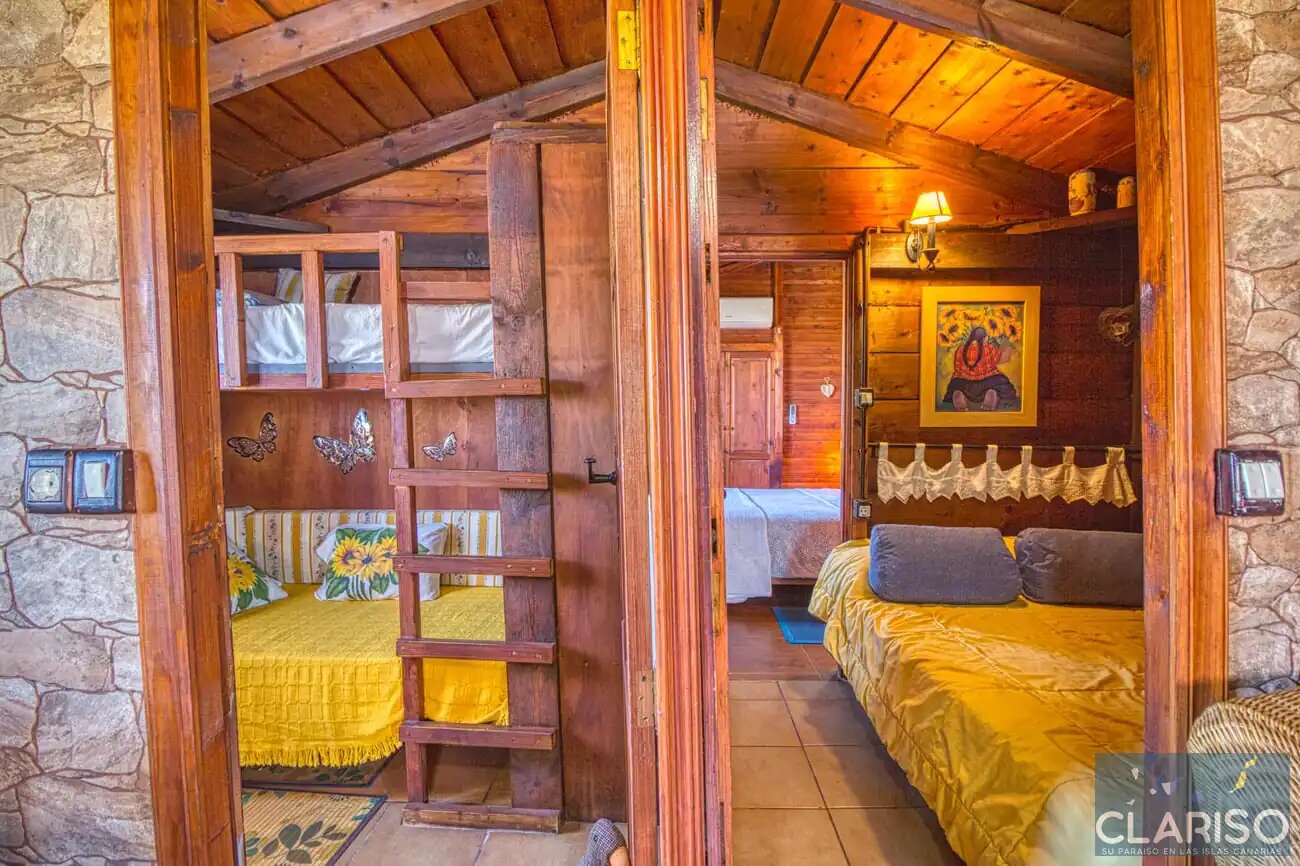 Casa El Retiro: Kanarisches Ferienhaus mit Bio-Garten und Pool in Tijarafe auf La Palma