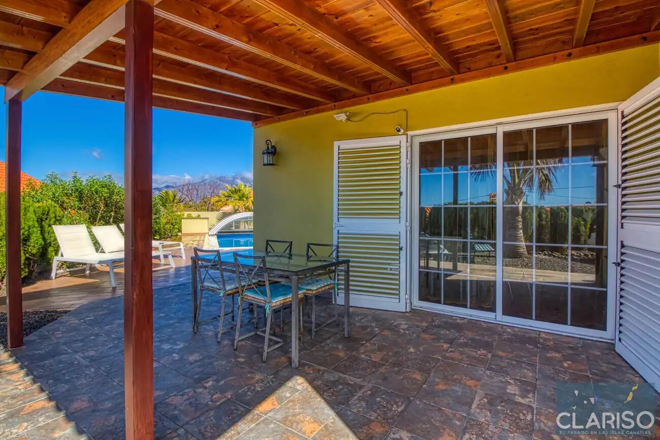 Villa Tamanca: Ferienhaus mit Pool, Sauna und Blick auf den Vulkan Tajogaite in El Paso auf La Palma