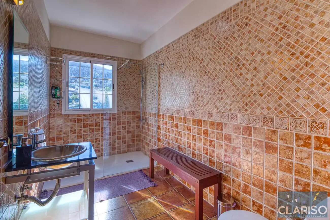 Villa Tamanca: Ferienhaus mit Pool, Sauna und Blick auf den Vulkan Tajogaite in El Paso auf La Palma
