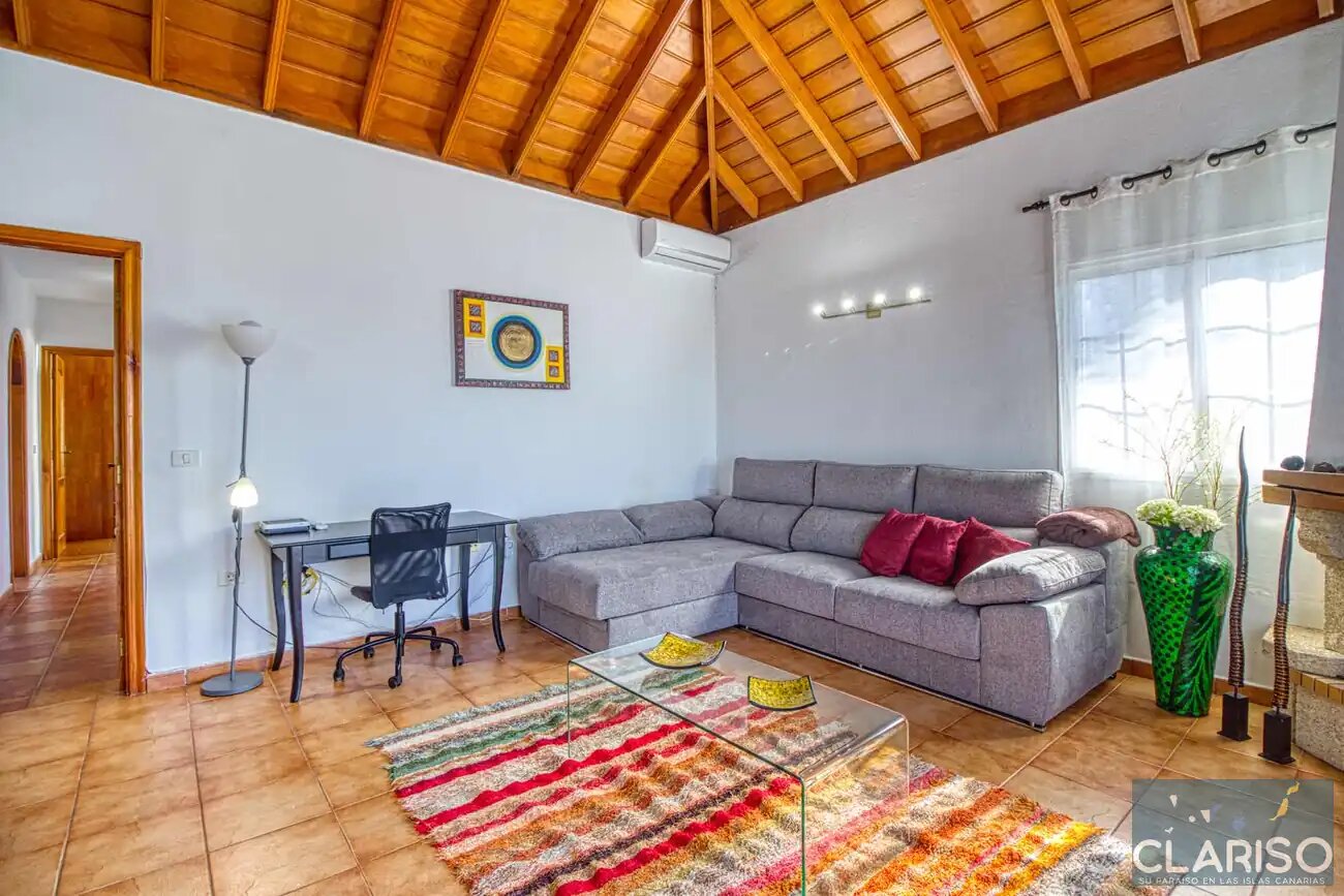 Villa Tamanca: Ferienhaus mit Pool, Sauna und Blick auf den Vulkan Tajogaite in El Paso auf La Palma