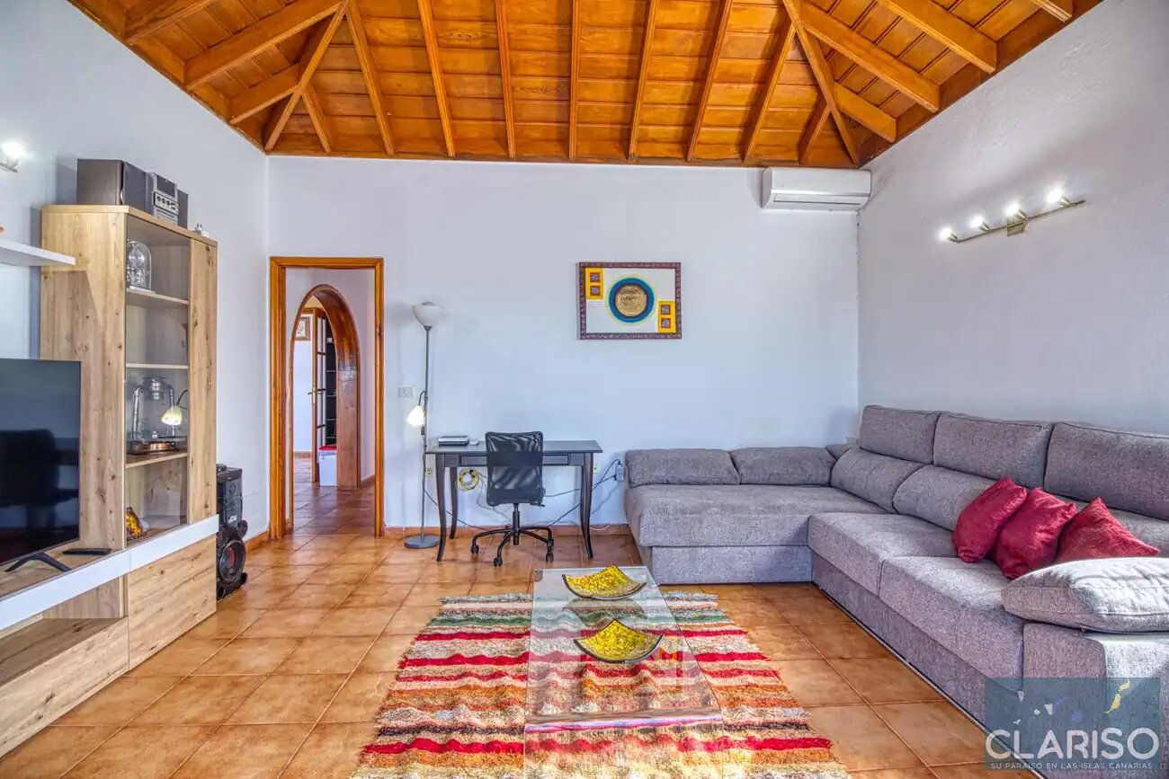 Villa Tamanca: Ferienhaus mit Pool, Sauna und Blick auf den Vulkan Tajogaite in El Paso auf La Palma