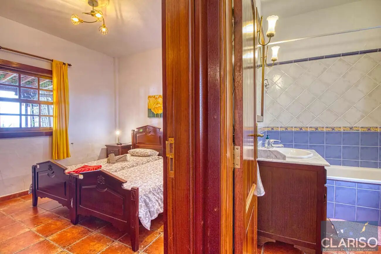 Villa Don Pedro: Ferienhaus für Gruppen mit Pool und zwei Wohneinheiten in Tijarafe auf La Palma