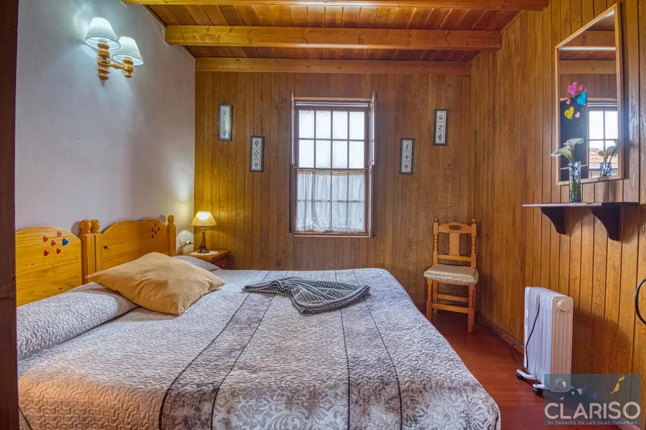 Casa Los Marantes 2: Ferienhaus mit Kamin und Meerblick auf 812 m in Puntagorda auf La Palma