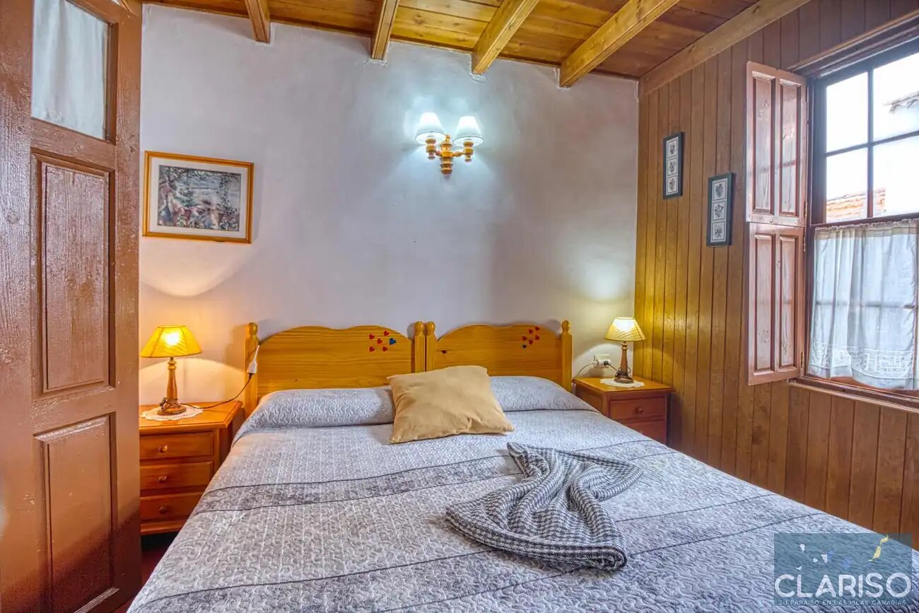 Casa Los Marantes 2: Ferienhaus mit Kamin und Meerblick auf 812 m in Puntagorda auf La Palma