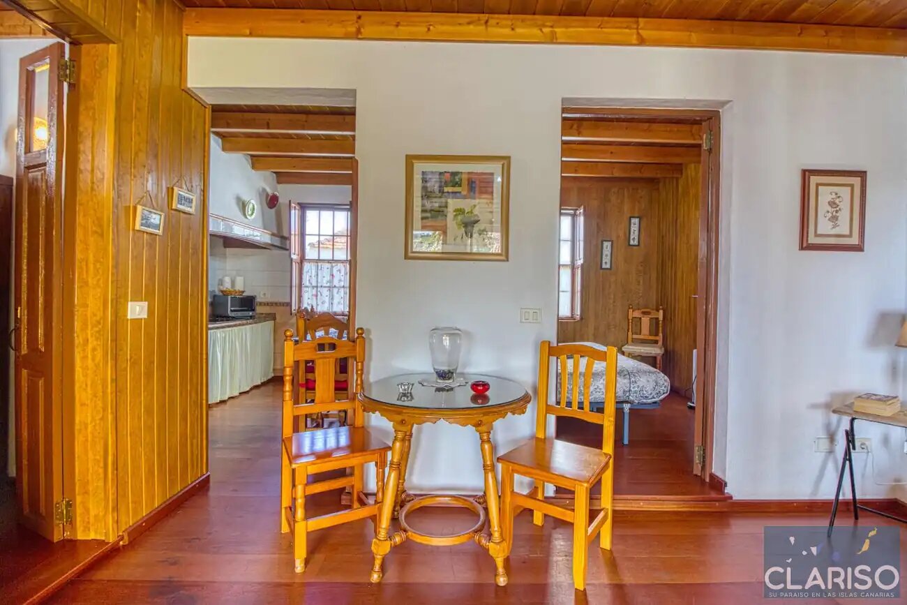 Casa Los Marantes 2: Ferienhaus mit Kamin und Meerblick auf 812 m in Puntagorda auf La Palma