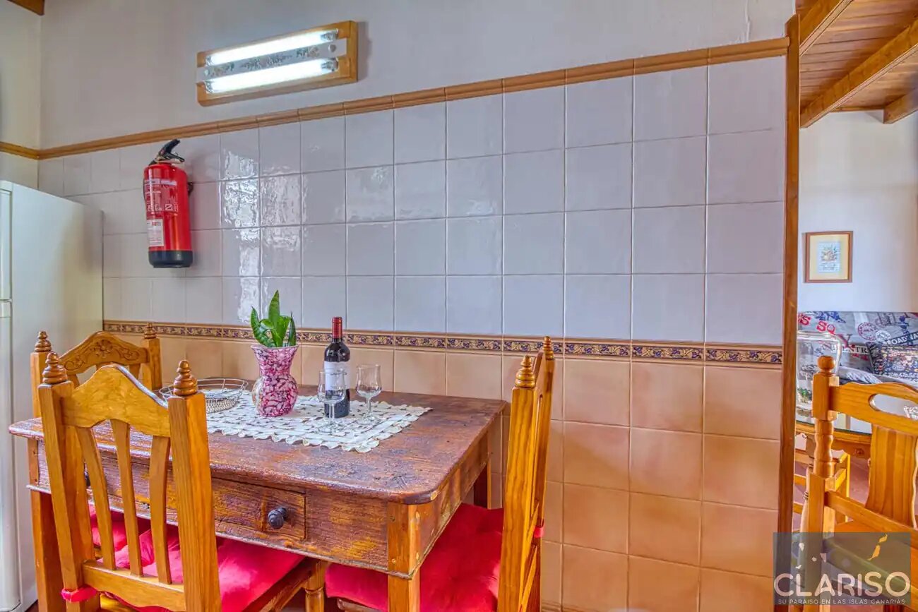 Casa Los Marantes 2: Ferienhaus mit Kamin und Meerblick auf 812 m in Puntagorda auf La Palma