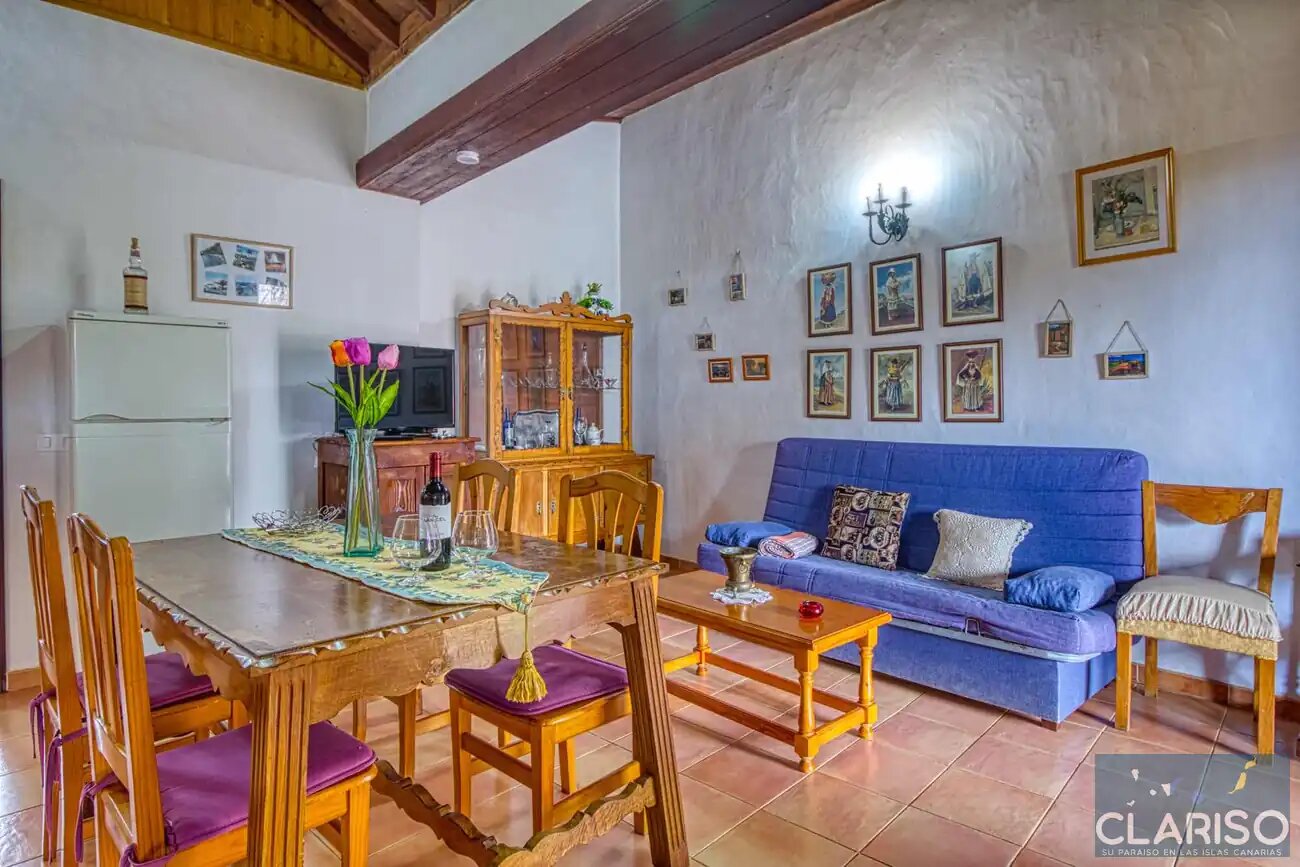 Casa Los Marantes 3: Ferienhaus mit Kamin und großzügigem Wohnbereich auf 812 m in Puntagorda auf La Palma