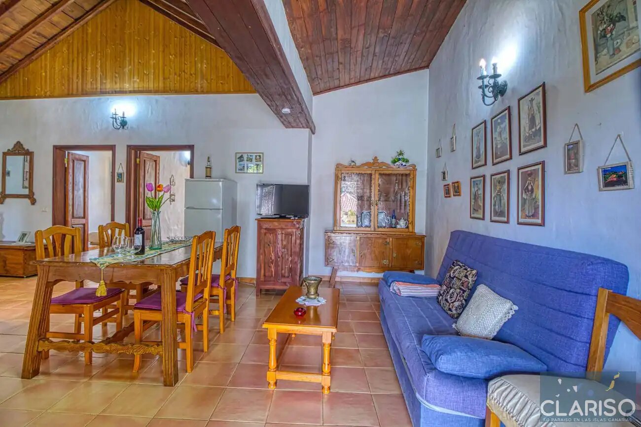 Casa Los Marantes 3: Ferienhaus mit Kamin und großzügigem Wohnbereich auf 812 m in Puntagorda auf La Palma