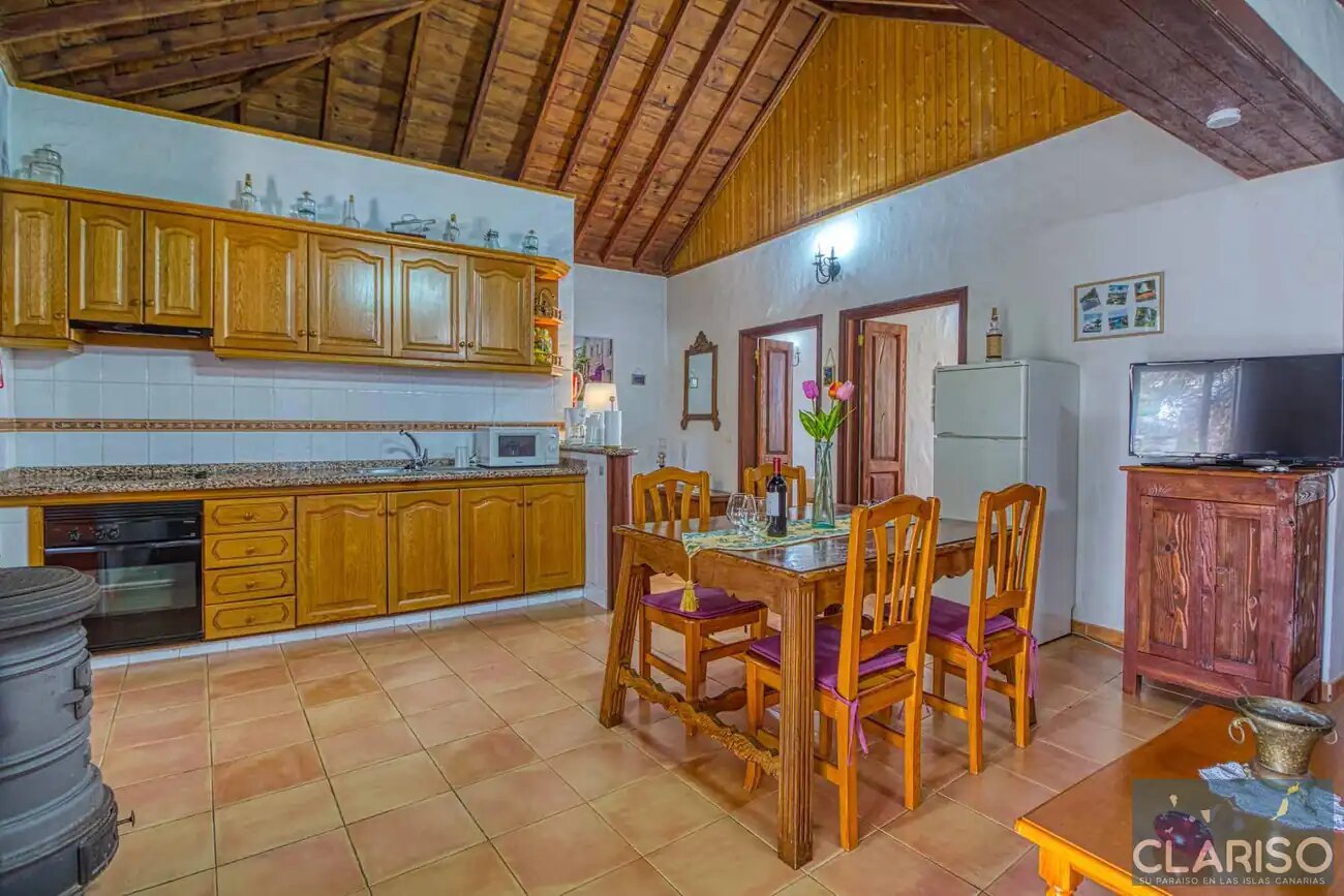 Casa Los Marantes 3: Ferienhaus mit Kamin und großzügigem Wohnbereich auf 812 m in Puntagorda auf La Palma