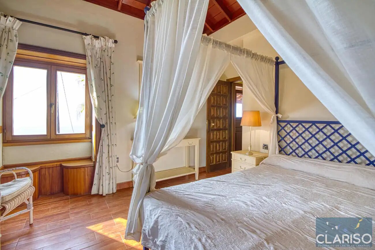 Villa Nerea: Ferienhaus mit Pool und tropischem Palmengarten in Tijarafe auf La Palma